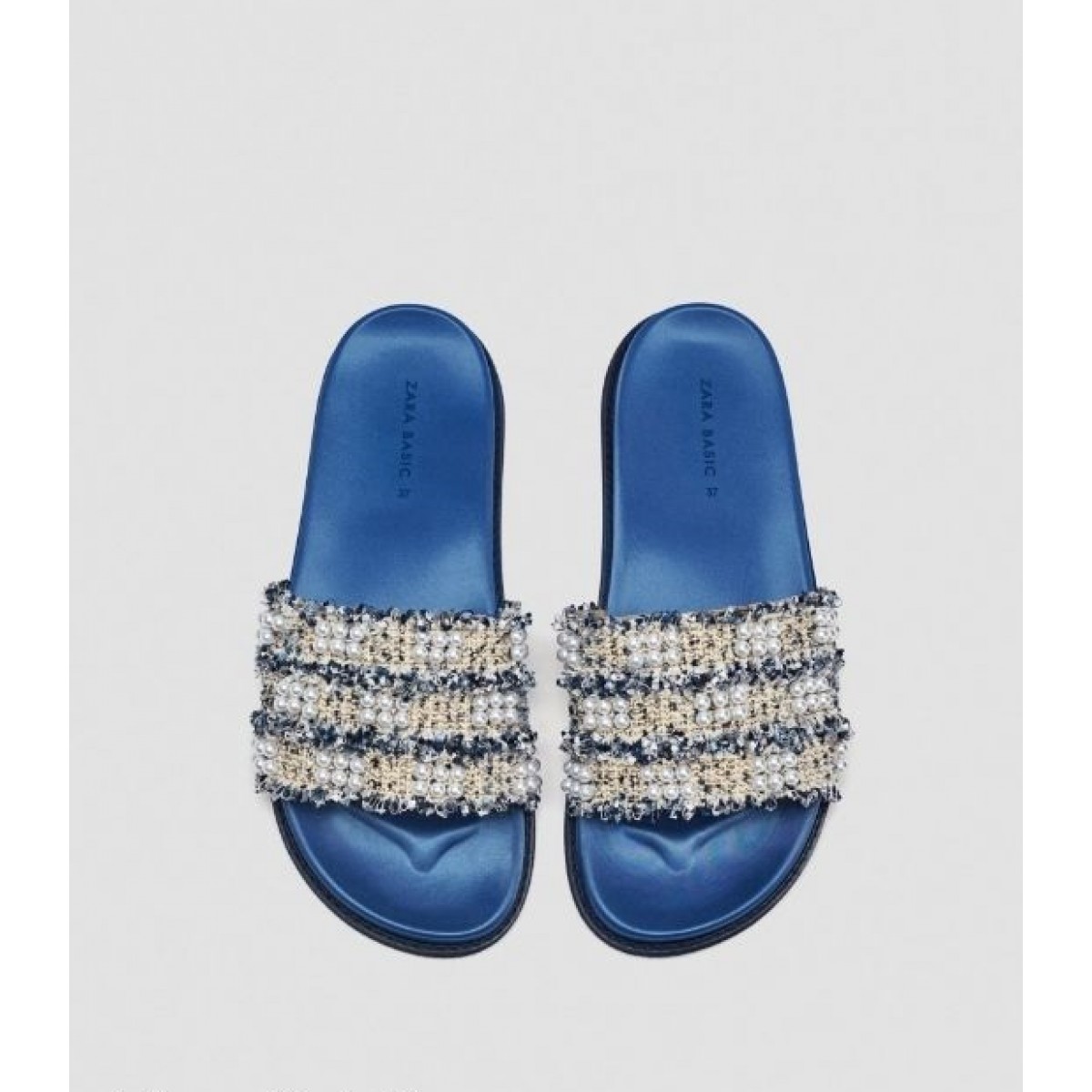 Zara best sale pearl slides